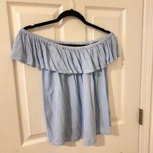 Off the shoulder ruffle top